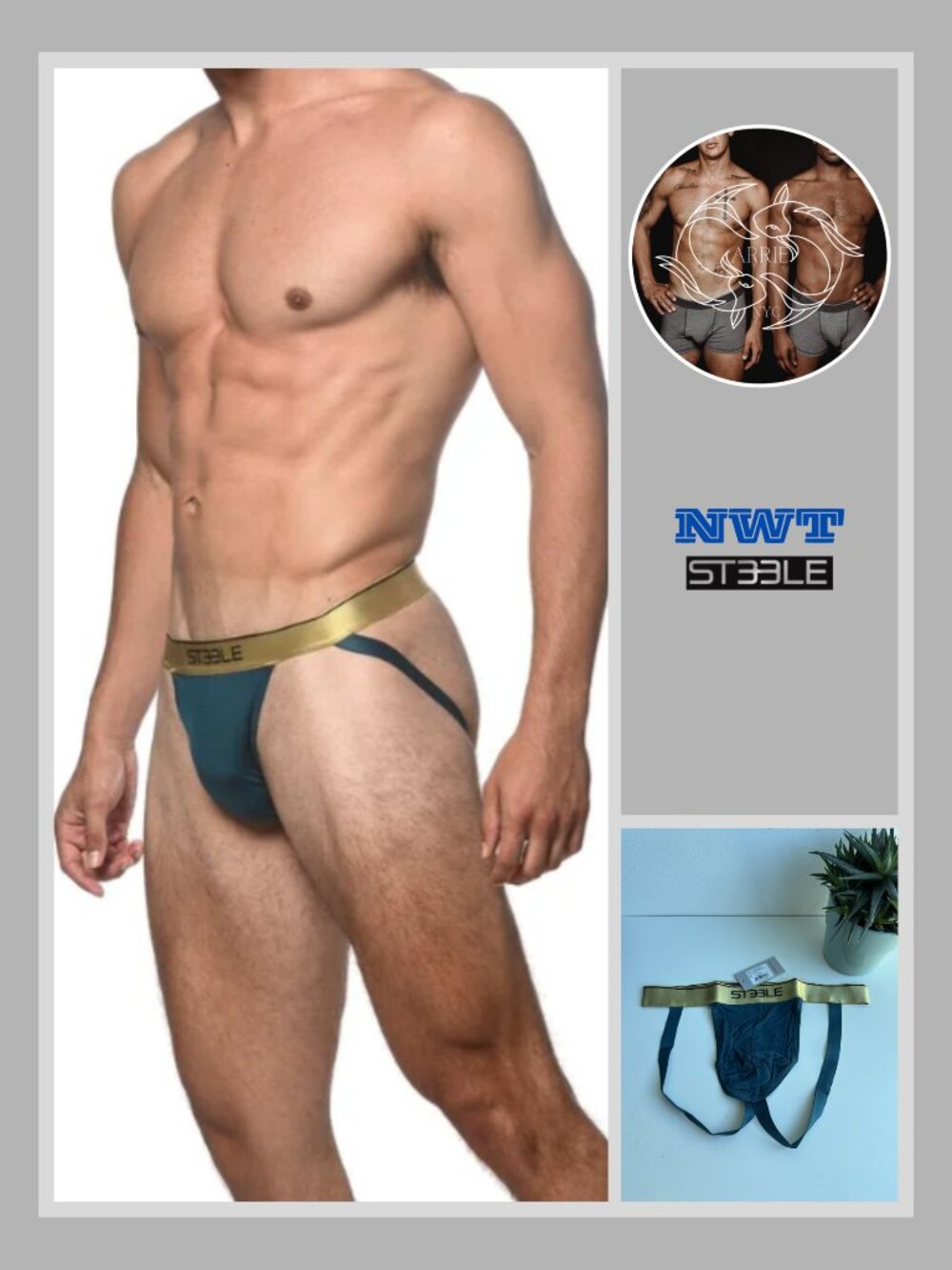 ST33LE - Bamboo Jockstrap - Lagoon Green (M)